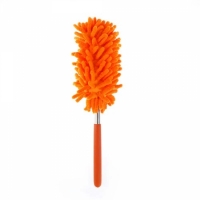 Щетка для уборки пыли пипидастр телескопическая (оранжевая)