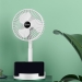 Фото3 Складной вентилятор аккумуляторный на ножке Telescopic Folding Fan с USB зарядкой
