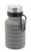 Складная силиконовая бутылка с карабином LUX Bottle (Grey)