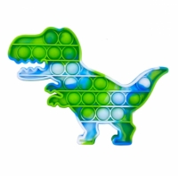 Мягкая игрушка антистресс, бесконечная пупырка Pop It Динозавр