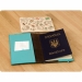Обложка для паспорта Орех-тиффани+блокнотик