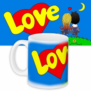 Чашка blue Love is...