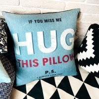 Подушка If you miss me hug this pillow 40х40см
