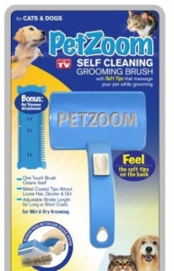 Расческа для собак и кошек Petzoom Self Cleaning