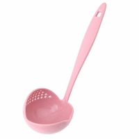 Ladle colander ladle-skimmer pink