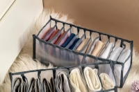 11-section laundry organizer (gray)
