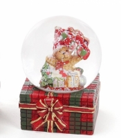 Декоративный водяной шар Мишка и подарки 6,3 см