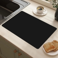 Супер поглощающий коврик нескользящий для сушки посуды суперабсорбирующий 49*39см Черный