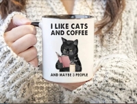 Кружка I like cats and coffee