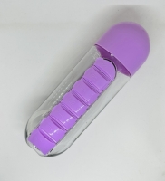 Бутылка для воды с таблетницей Pill Bottle фиолетовая