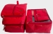 Набор дорожных сумок 5 шт (красная)