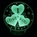 3D ночник I love you