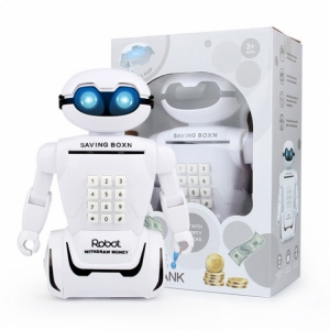 Электронная копилка светильник робот с кодовым замком Robot Bank
