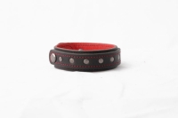 Антический кожаный браслет Red & Black