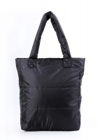 Болоньевая сумка на синтепоне черная Black