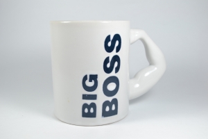 Чашка белая Большой Босс
