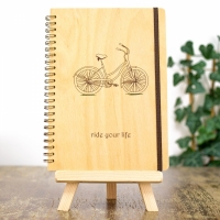 Деревянный блокнот Ride your life