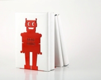 Держатель для книг Робот красный