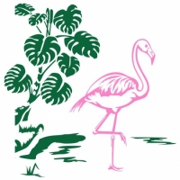 Интерьерная Наклейка Flamingo