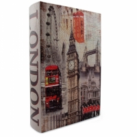 Книга-сейф Кожаная большая Лондон 33 см