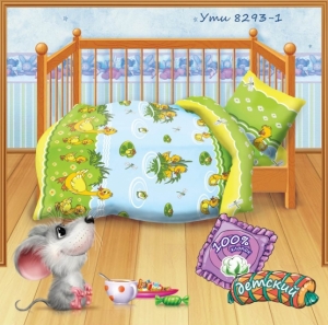 Комплект постельного белья детский Кошки-мышки Ути