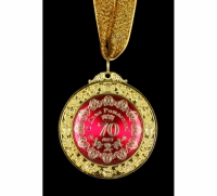Медаль deluxe 70 лет без коробки