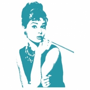 Наклейка Декоративная Audrey Hepburn