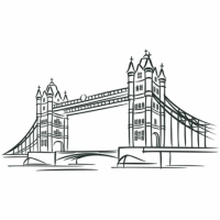 Наклейка Декоративная London Bridge