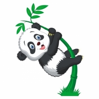 Наклейка Детская Little Panda