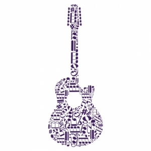 Наклейка Интерьерная Guitar