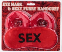 Наручники любимым с маской SEX