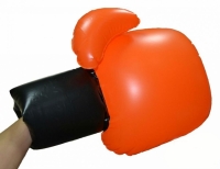 Перчатки Воздушный бой боксёрские надувные оранжевые