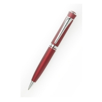 Шариковая ручка с матовым покрытием красная