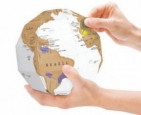 Скретч карта мира в форме глобуса