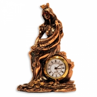 Статуэтка  Фортуна с рогом изобилия часы