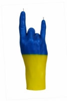 Свеча в виде руки Коза флаг Украины