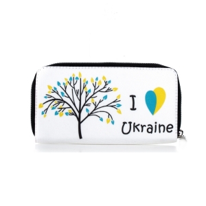 Тканевый кошелек I love Ukraine