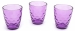 Набор стеклянных стаканов Amina фиолетовый