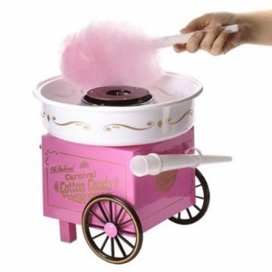 Аппарат для приготовления сладкой ваты на колесиках Carnival