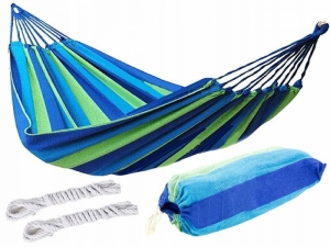 Cotton hammock Mexico 100x200cm (green-blue)