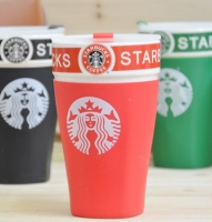 Ceramic cup Starbucks 450 ml (red)