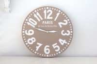 Часы Париж (пастельно-коричневые)