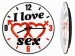 Часы настенные I love sex №2
