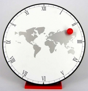Часы Карта Мира