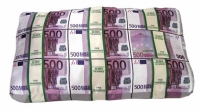 Подушка Пачки Евро и Долларов