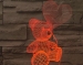 3D ночник Мишка с воздушным шариком