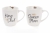 Set of mugs for mom and dad