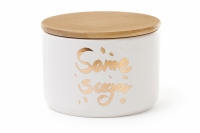 Jar with bamboo lid Some sugar 425 ml