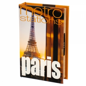 Книги сейф Paris metro stations 26 см с кодовым замком