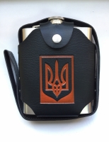 Фляга в чехле с гербом Украины 500мл